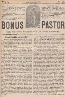 Bonus Pastor / organ Towarzystwa „Bonus Pastor”. R. 10, 1888, nr 16