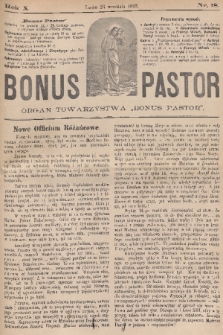 Bonus Pastor / organ Towarzystwa „Bonus Pastor”. R. 10, 1888, nr 18