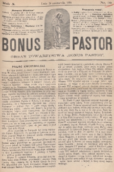 Bonus Pastor / organ Towarzystwa „Bonus Pastor”. R. 10, 1888, nr 20