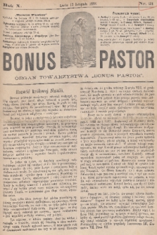 Bonus Pastor / organ Towarzystwa „Bonus Pastor”. R. 10, 1888, nr 21