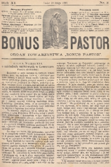 Bonus Pastor / organ Towarzystwa „Bonus Pastor”. R. 11, 1889, nr 3