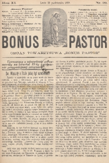 Bonus Pastor / organ Towarzystwa „Bonus Pastor”. R. 11, 1889, nr 20