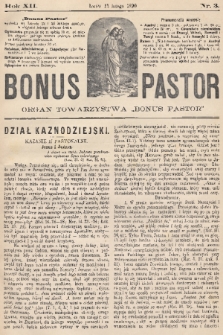 Bonus Pastor / organ Towarzystwa „Bonus Pastor”. R. 12, 1890, nr 3
