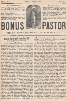 Bonus Pastor / organ Towarzystwa „Bonus Pastor”. R. 12, 1890, nr 21