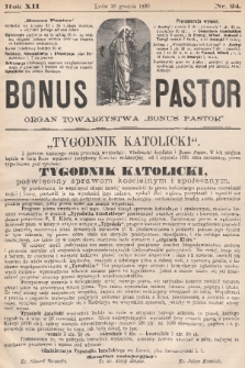 Bonus Pastor / organ Towarzystwa „Bonus Pastor”. R. 12, 1890, nr 24