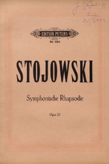 Rhapsodie symphonique : pour piano et orchestre : op. 23