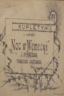 Kuplety z operetki „Noc w Wenecji”