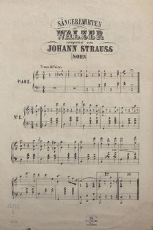 Sängerfarhten : Walzer für das Piano Forte : (Op. 41)