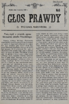 Głos Prawdy : tygodnik maryawicki. 1935, nr 8