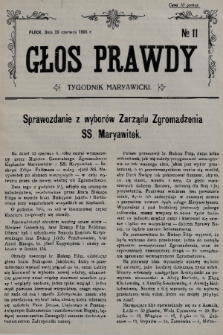 Głos Prawdy : tygodnik maryawicki. 1935, nr 11