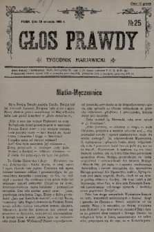 Głos Prawdy : tygodnik maryawicki. 1935, nr 25