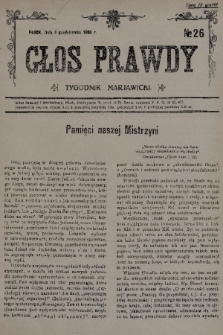 Głos Prawdy : tygodnik maryawicki. 1935, nr 26