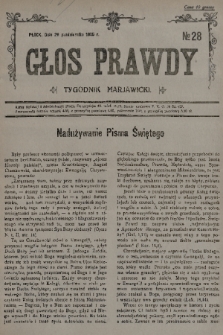 Głos Prawdy : tygodnik maryawicki. 1935, nr 28