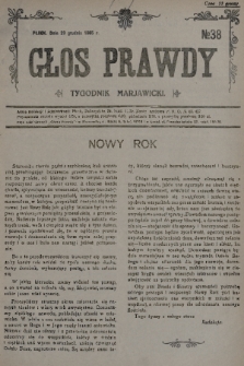Głos Prawdy : tygodnik maryawicki. 1935, nr 38