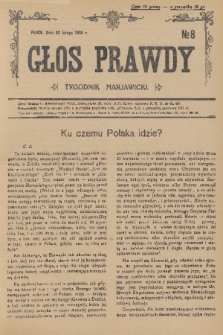 Głos Prawdy : tygodnik maryawicki. 1936, nr 8