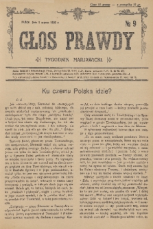 Głos Prawdy : tygodnik maryawicki. 1936, nr 9