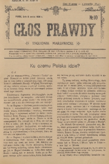 Głos Prawdy : tygodnik maryawicki. 1936, nr 10