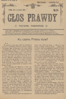 Głos Prawdy : tygodnik maryawicki. 1936, nr 14