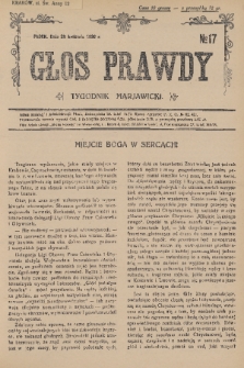 Głos Prawdy : tygodnik maryawicki. 1936, nr 17