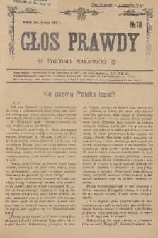 Głos Prawdy : tygodnik maryawicki. 1936, nr 18