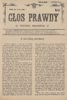 Głos Prawdy : tygodnik maryawicki. 1936, nr 19