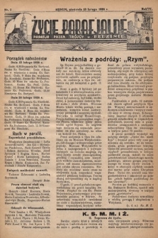Życie Parafjalne : parafja Przen. Trójcy w Będzinie. 1938, nr 7