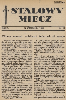 Stalowy Miecz. 1936, nr 13