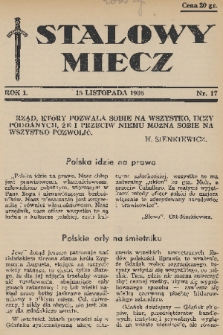 Stalowy Miecz. 1936, nr 17