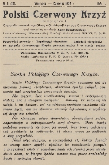 Polski Czerwony Krzyż : miesięcznik : organ Warszawskiego Okręgu-Oddziału Polskiego Czerwonego Krzyża. 1926, nr 6