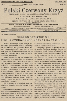 Polski Czerwony Krzyż : centralny organ Polskiego Czerwonego Krzyża : wydawnictwo miesięczne = Croix Rouge Polonaise : organe central de la Croix Rouge Polonaise : revue mensuelle. 1932, nr 5