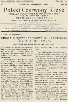 Polski Czerwony Krzyż : centralny organ Polskiego Czerwonego Krzyża : wydawnictwo miesięczne = Croix Rouge Polonaise : organe central de la Croix Rouge Polonaise : revue mensuelle. 1932, nr 8