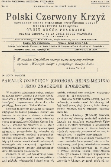 Polski Czerwony Krzyż : centralny organ Polskiego Czerwonego Krzyża : wydawnictwo miesięczne = Croix Rouge Polonaise : organe central de la Croix Rouge Polonaise : revue mensuelle. 1932, nr 10