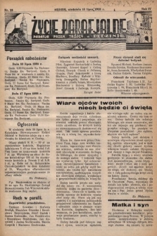 Życie Parafjalne : parafja Przen. Trójcy w Będzinie. 1938, nr 28