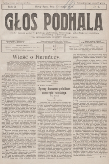 Głos Podhala : aktualny tygodnik powiatów: gorlickiego, grybowskiego, limanowskiego, makowskiego, nowosądeckiego, nowotarskiego i żywieckiego. 1930, nr 9
