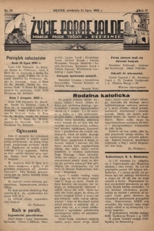 Życie Parafjalne : parafja Przen. Trójcy w Będzinie. 1938, nr 31