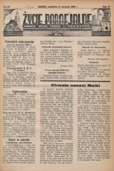 Życie Parafjalne : parafja Przen. Trójcy w Będzinie. 1938, nr 33