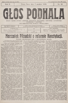 Głos Podhala : aktualny tygodnik powiatów: gorlickiego, grybowskiego, limanowskiego, makowskiego, nowosądeckiego, nowotarskiego i żywieckiego. 1930, nr 50