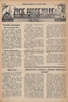 Życie Parafjalne : parafja Przen. Trójcy w Będzinie. 1938, nr 38