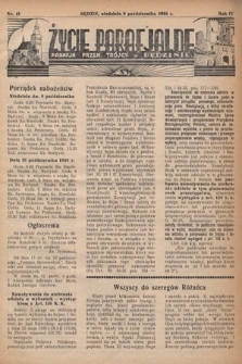 Życie Parafjalne : parafja Przen. Trójcy w Będzinie. 1938, nr 41