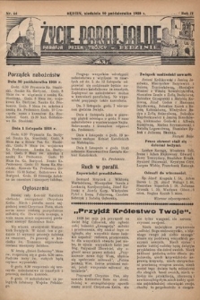 Życie Parafjalne : parafja Przen. Trójcy w Będzinie. 1938, nr 44