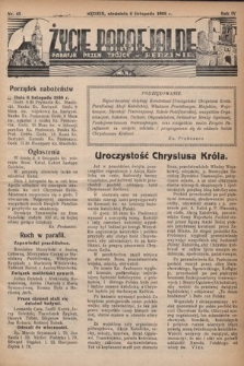Życie Parafjalne : parafja Przen. Trójcy w Będzinie. 1938, nr 45
