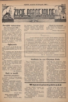 Życie Parafjalne : parafja Przen. Trójcy w Będzinie. 1938, nr 46