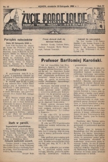 Życie Parafjalne : parafja Przen. Trójcy w Będzinie. 1938, nr 47