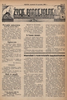 Życie Parafjalne : parafja Przen. Trójcy w Będzinie. 1938, nr 51