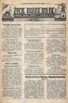 Życie Parafjalne : parafja Przen. Trójcy w Będzinie. 1939, nr 2