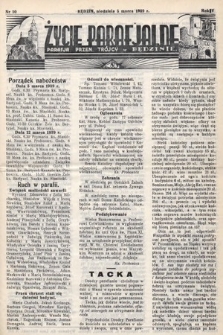 Życie Parafjalne : parafja Przen. Trójcy w Będzinie. 1939, nr 10