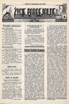 Życie Parafjalne : parafja Przen. Trójcy w Będzinie. 1939, nr 19