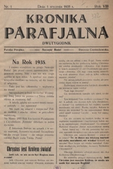 Kronika Parafjalna : dwutygodnik. 1935, nr 1