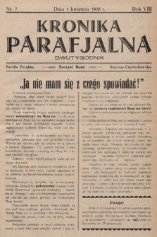 Kronika Parafjalna : dwutygodnik. 1935, nr 7