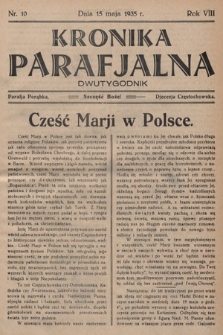 Kronika Parafjalna : dwutygodnik. 1935, nr 10